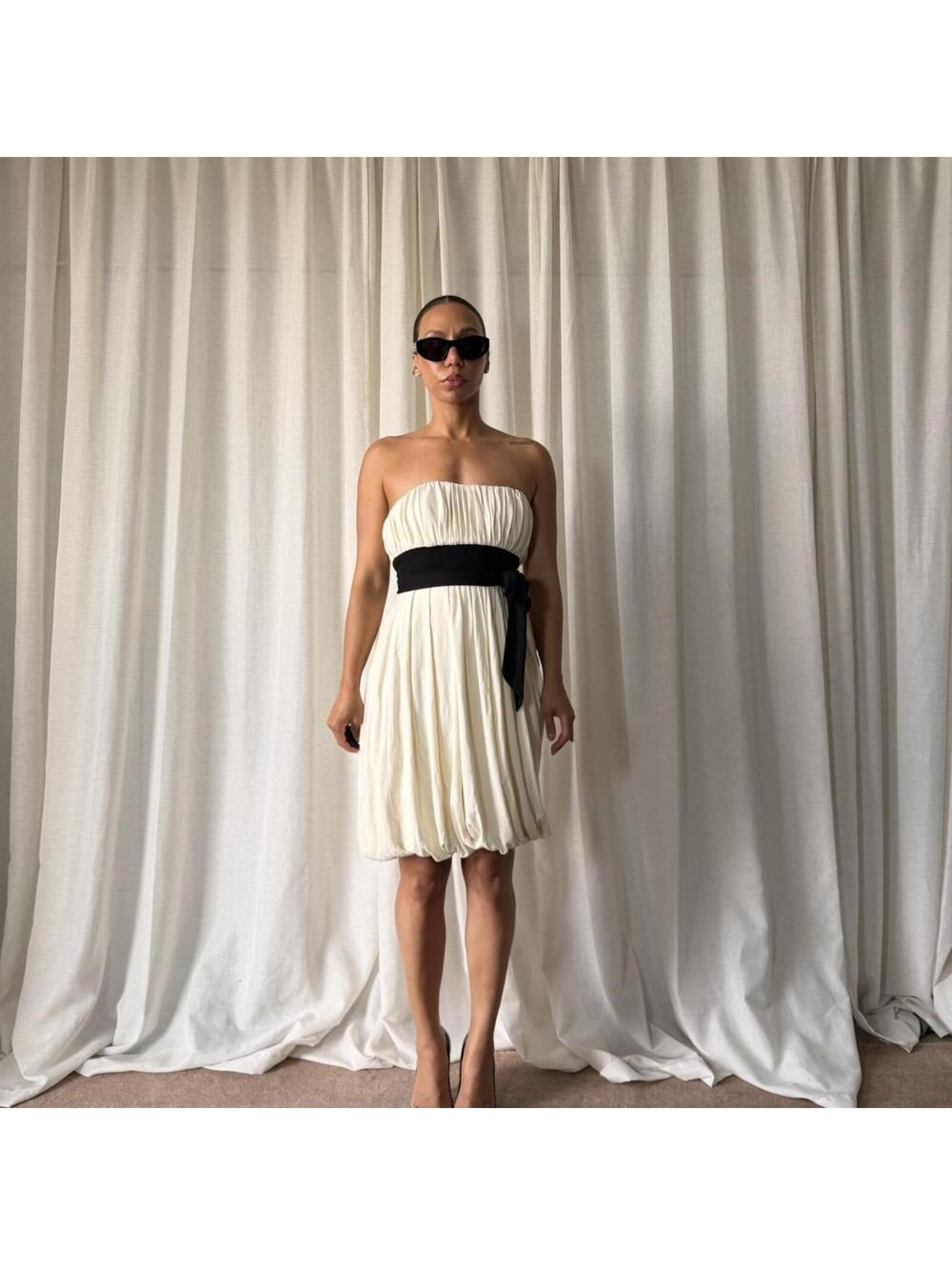 Diane von Furstenberg Women's Cream and White Dress